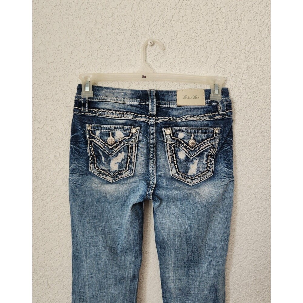 Miss Me Jeans E14B345S  Boot Size 26  Embellished Embroidered Designer Pants